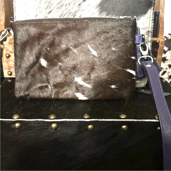 Handmade Cowhide Wristlet - Picture 2 of 3